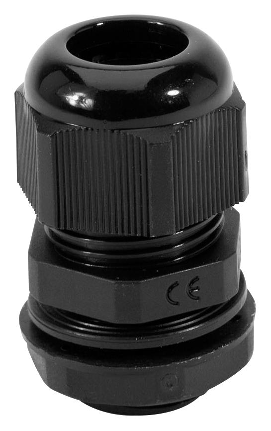 NGM20S-BK CABLE GLAND, NYLON 6.6, 6MM-12MM, BLK HELLERMANNTYTON