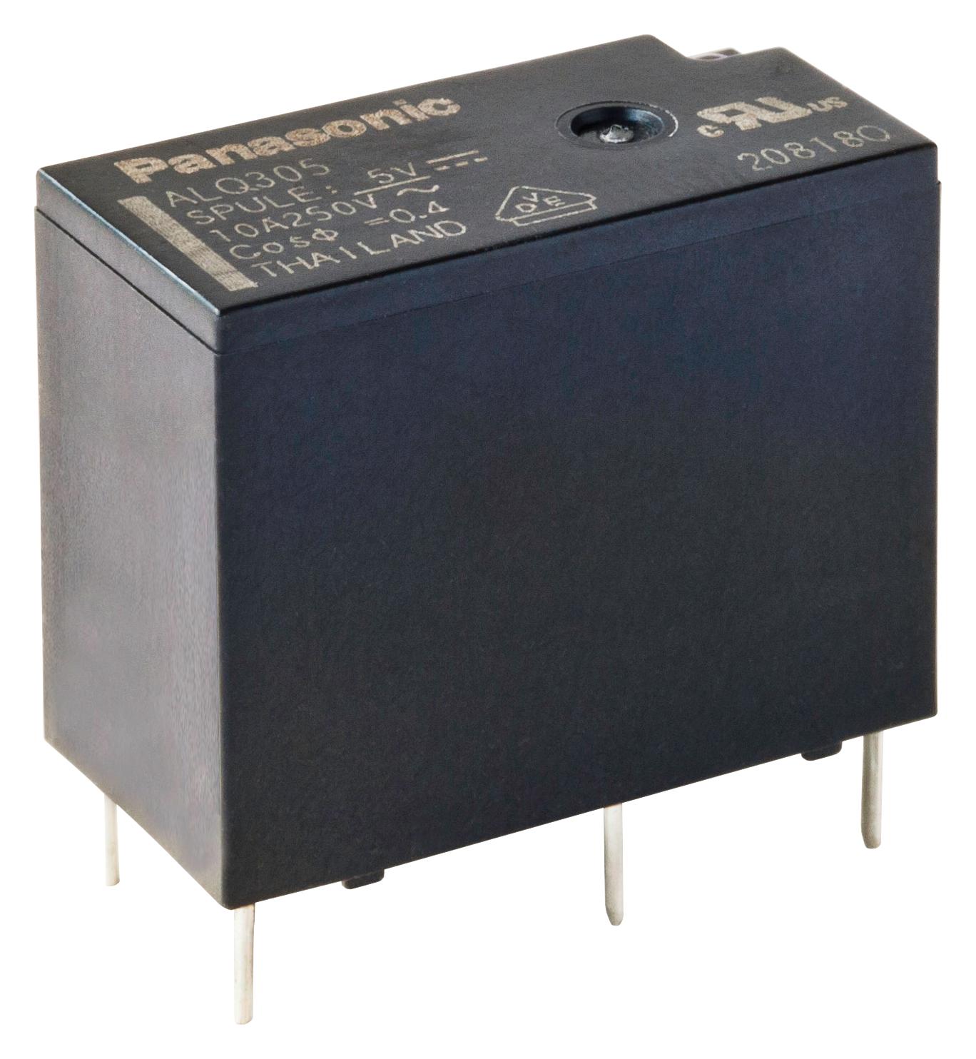 ALQ3F05S POWER RELAY, SPST, 5VDC, 10A, THT PANASONIC