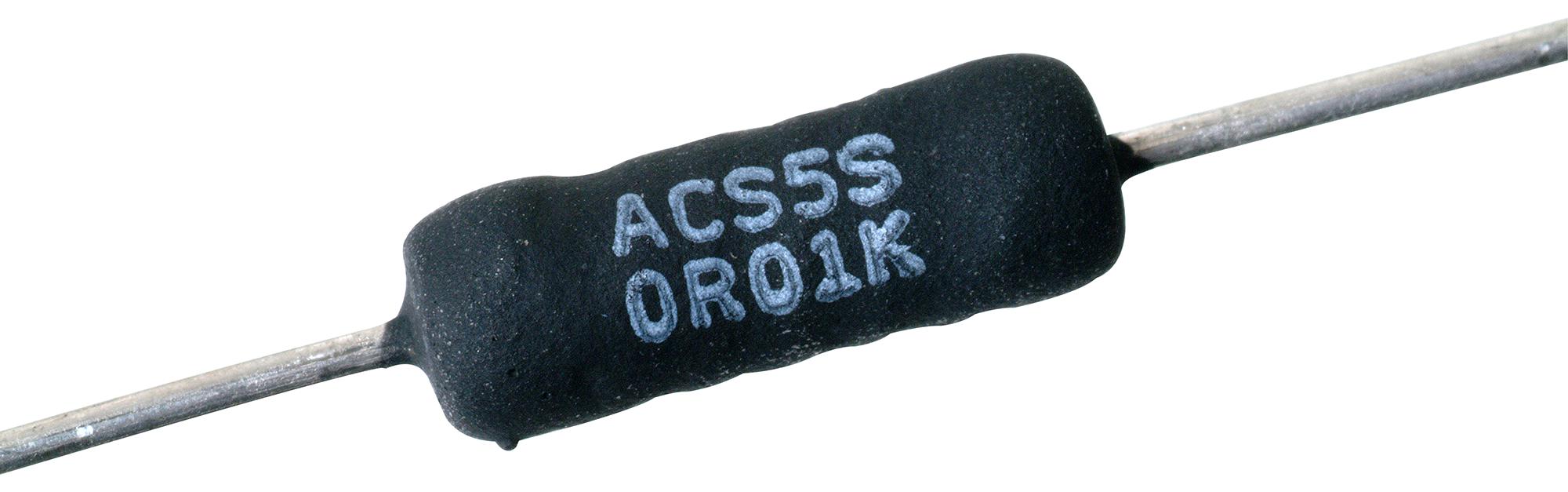 ACS5SR15J RES, 0R15, 5%, 5W, AXIAL, WIREWOUND ARCOL