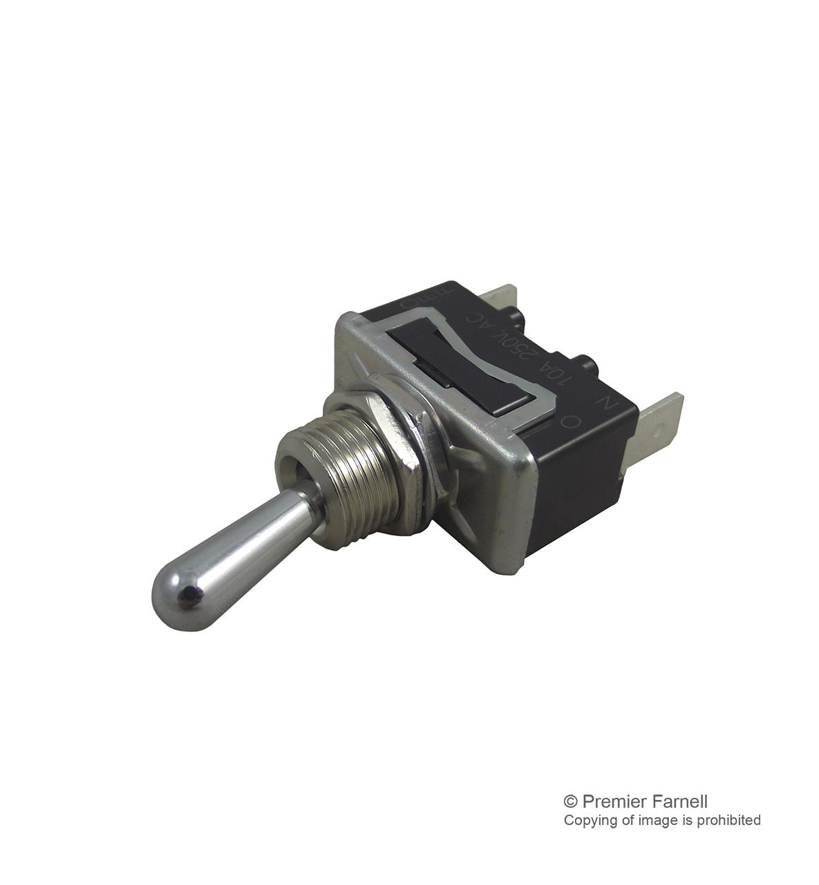 T110A-AF SWITCH, TOGGLE, SP, ON-OFF, 10A, 250VAC PANASONIC