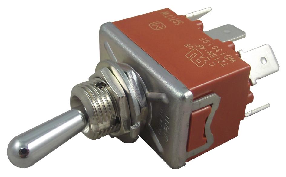 T215N-AULF TOGGLE SWITCH, DPDT, 15A, 250VAC PANASONIC