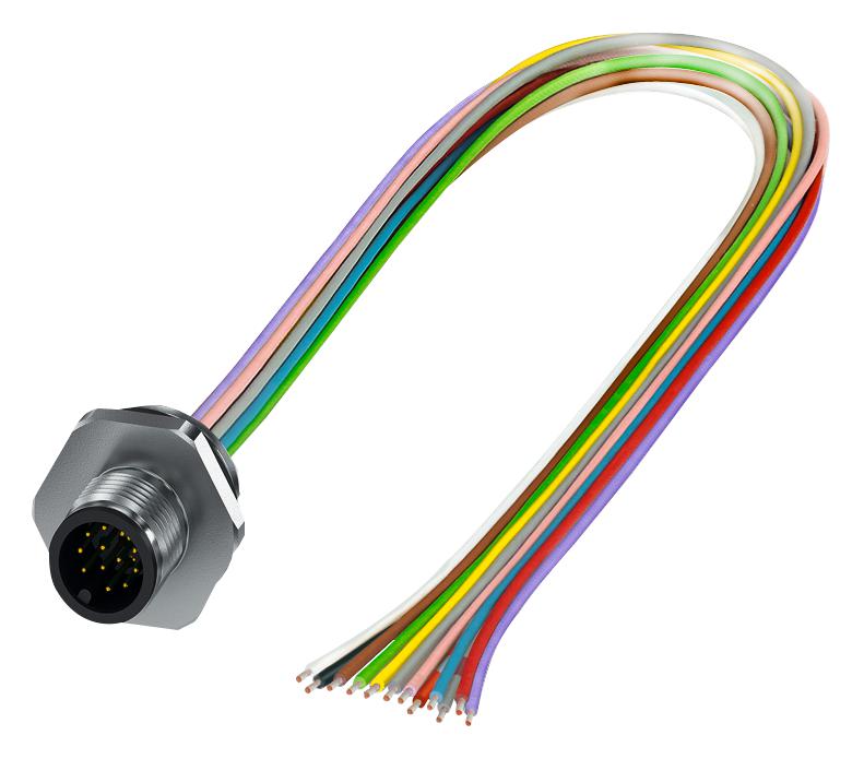 1411583 SENSOR CORD, 17P, PLUG-FREE END, 0.5M PHOENIX CONTACT