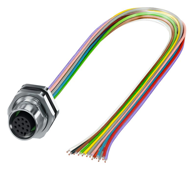 1411590 SENSOR CORD, 17P, SKT-FREE END, 0.5M PHOENIX CONTACT