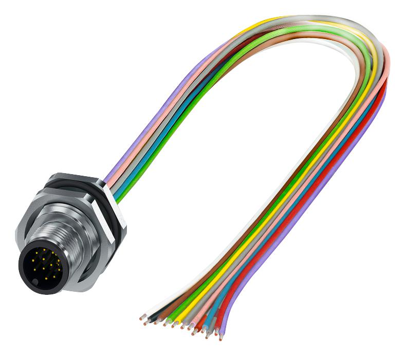 1411595 SENSOR CORD, 8P, PLUG-FREE END, 0.5M PHOENIX CONTACT