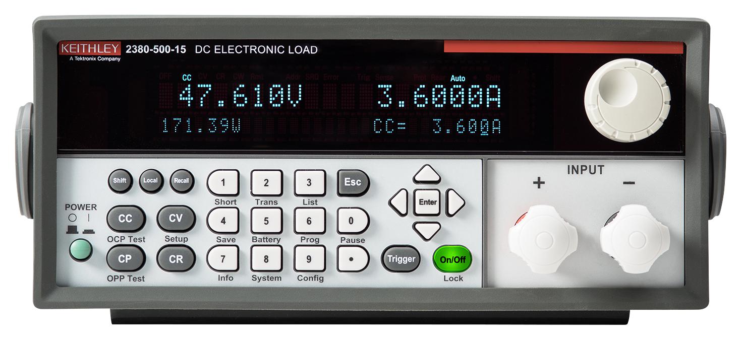 2380-500-15 DC LOAD, PROG, 15A, 4.5-500V, 200W KEITHLEY