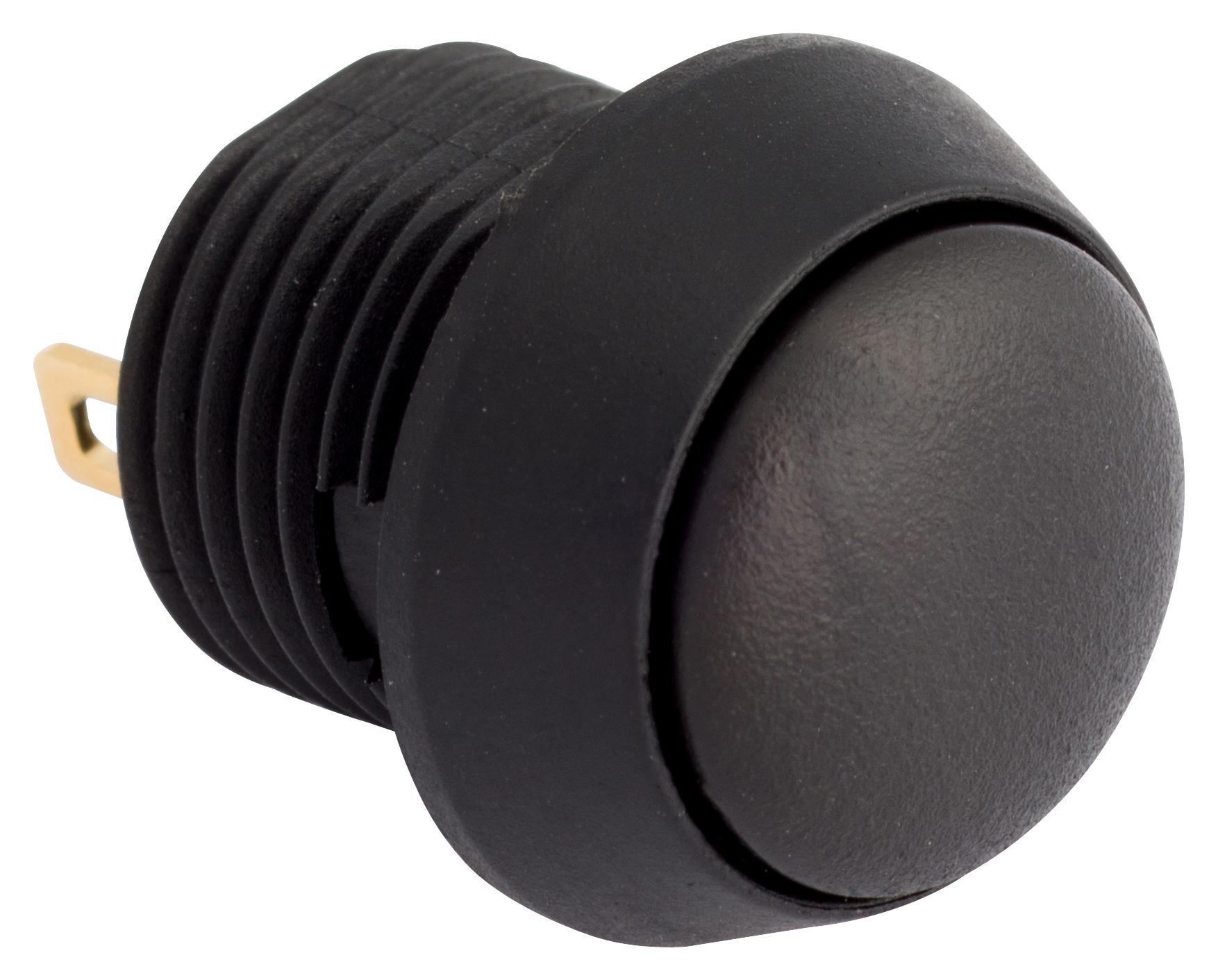 FL12NN PB SWITCH, SPST-NO, IP67, QC, BLACK EOZ