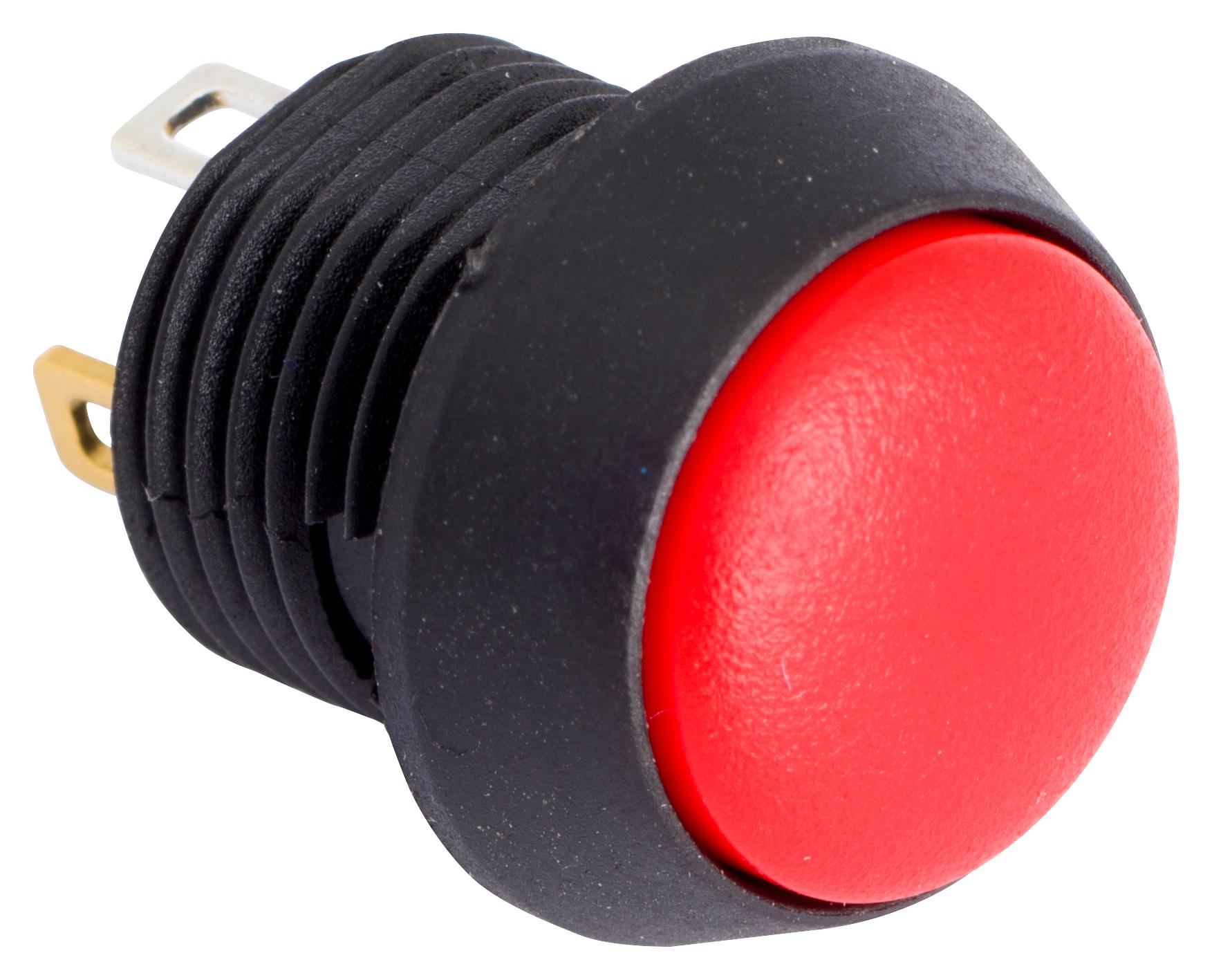 FL12LR5 PB SWITCH, SPST-NO, IP67, QC, RED EOZ