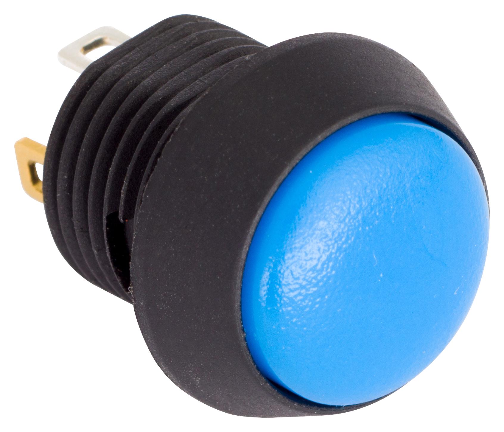 FL12LB5 PB SWITCH, SPST-NO, IP67, QC, BLUE EOZ