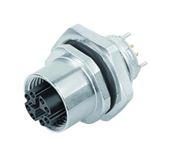 09-3782-95-08 SENSOR CONNECTOR, M12, RCPT, 8POS BINDER