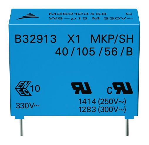 B32912A3104M000 CAP, 0.1µF, 20%, PP EPCOS