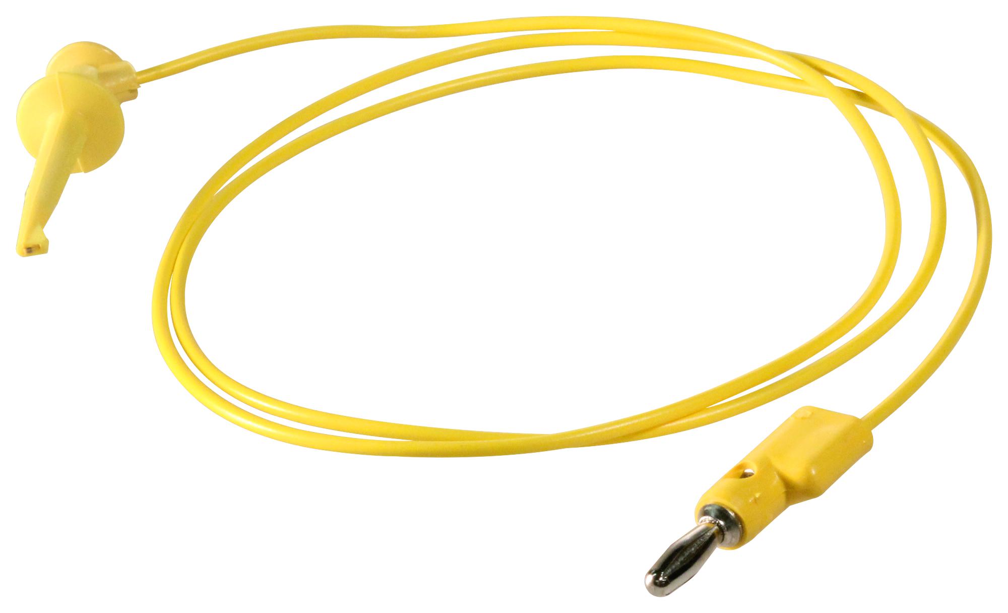 3782-36-4 TEST LEAD, YELLOW, 914MM, 60VDC, 5A POMONA