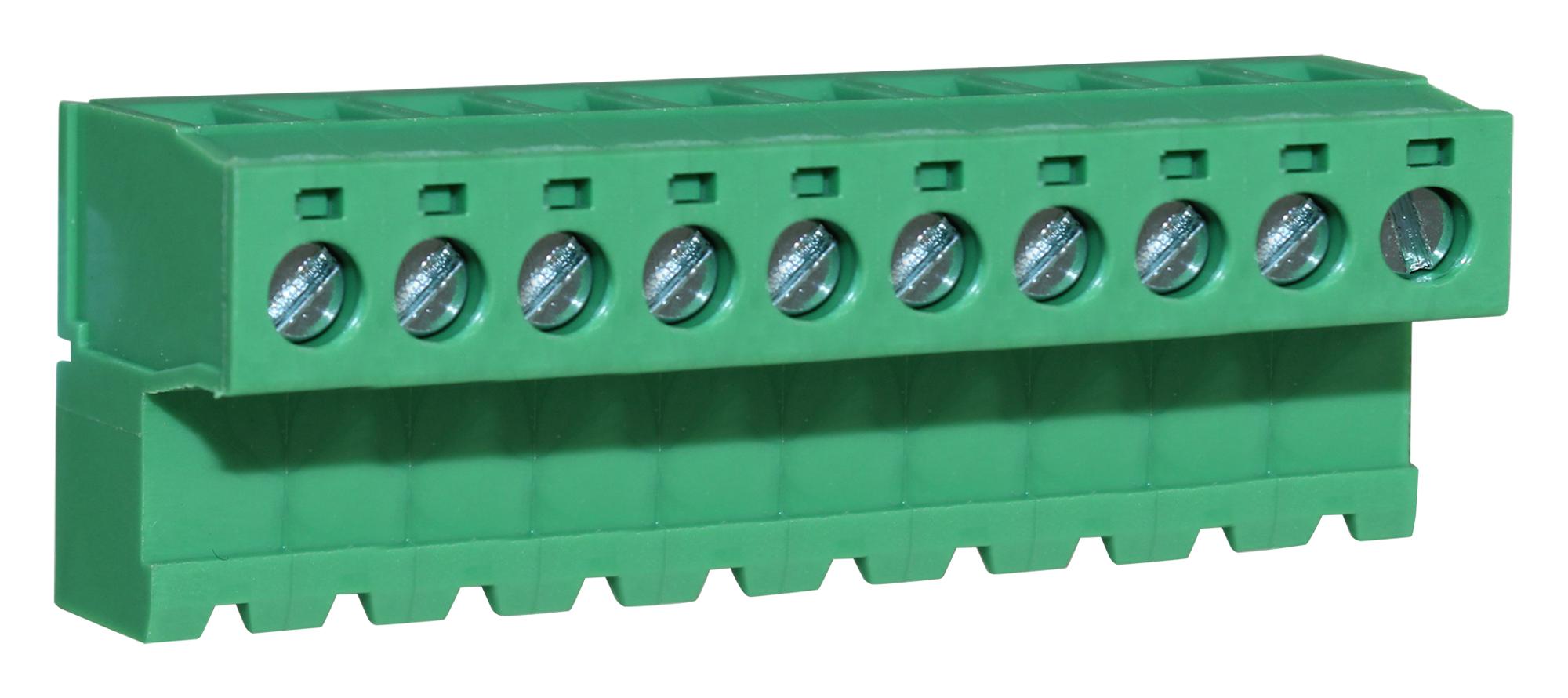 CTBP96HJ/10 SCREW TB TO MALE HEADER, 10POS, 28-14AWG CAMDENBOSS
