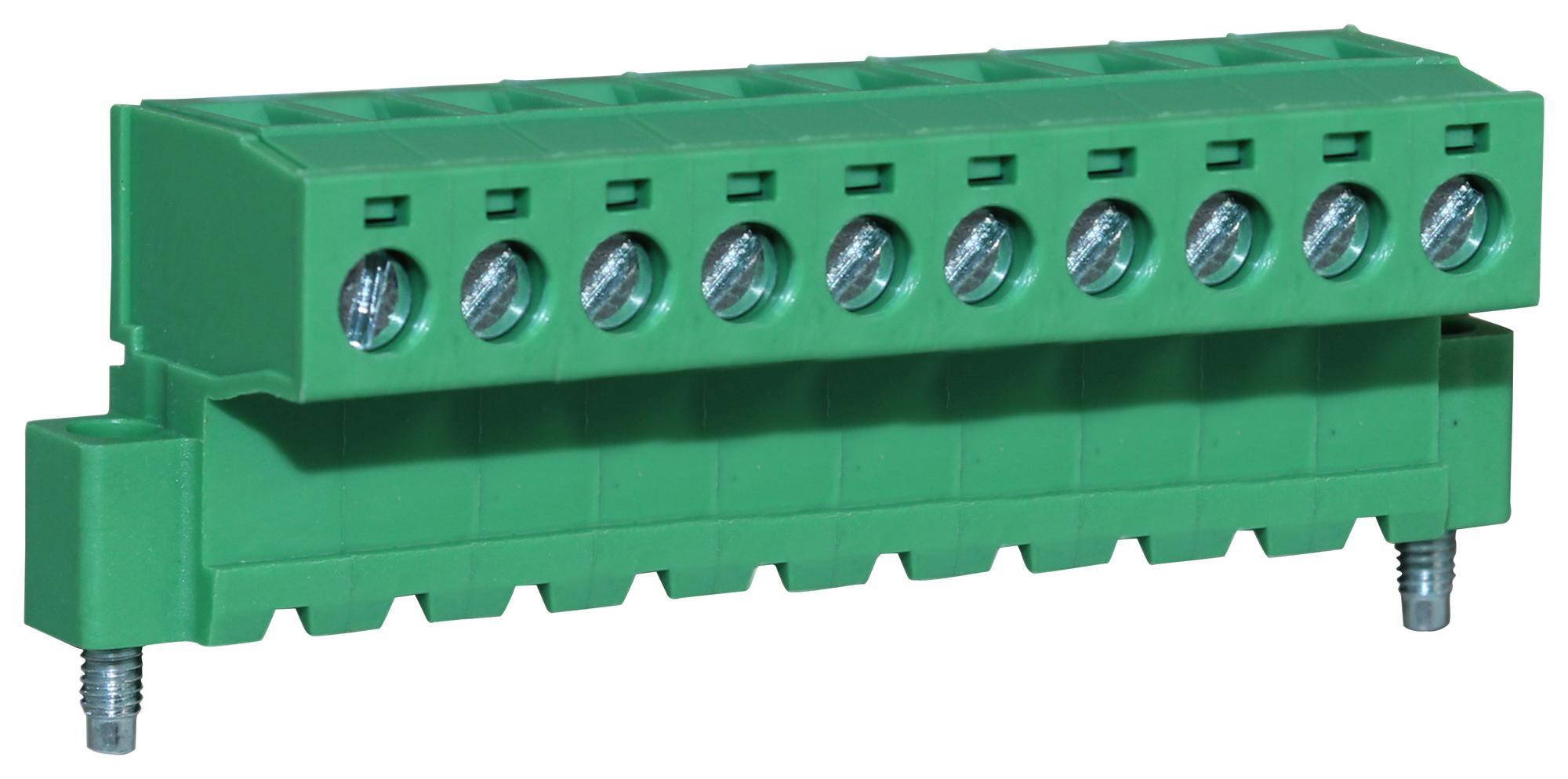 CTBP96HJ/10FL SCREW TB TO MALE HEADER, 10POS, 28-14AWG CAMDENBOSS