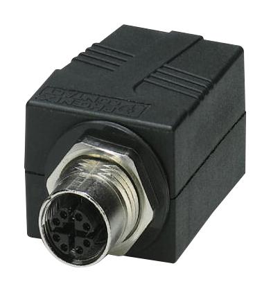 1404549 ADAPTER, M12 XCODE PLUG-RJ45 JACK, 8POS PHOENIX CONTACT
