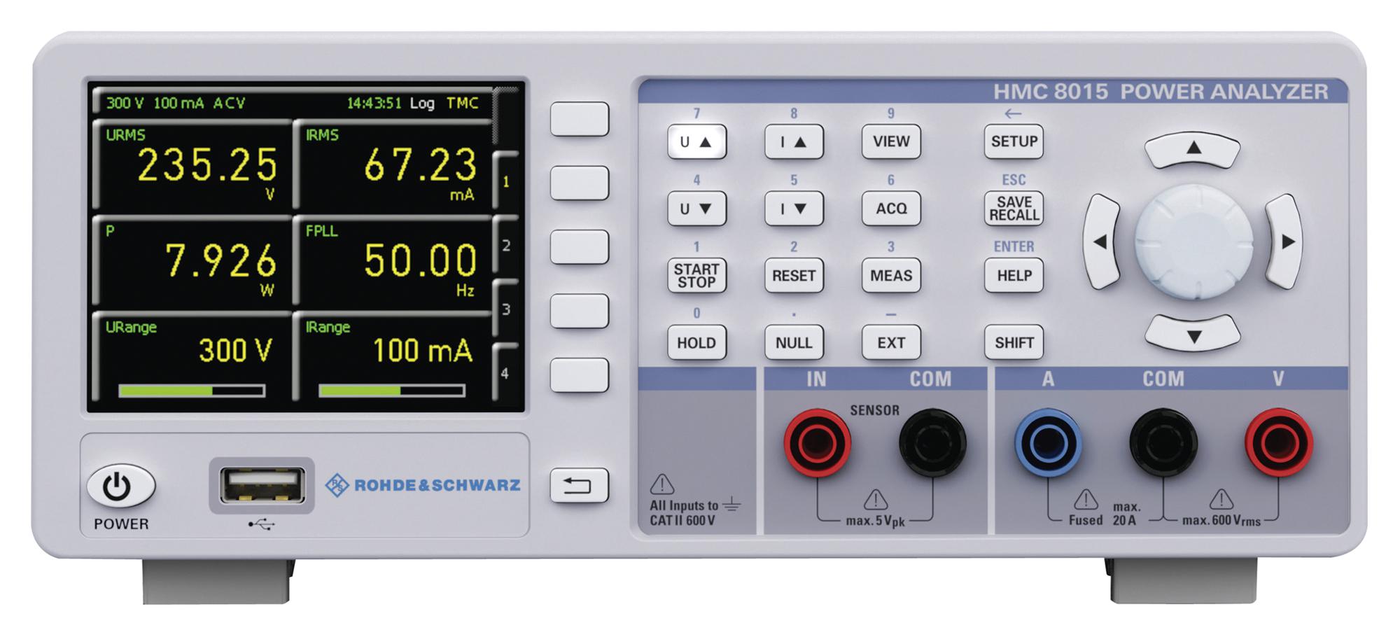 R&S HMC8015-G POWER ANALYZER, GPIB, 100KHZ, 0-600VRMS ROHDE & SCHWARZ