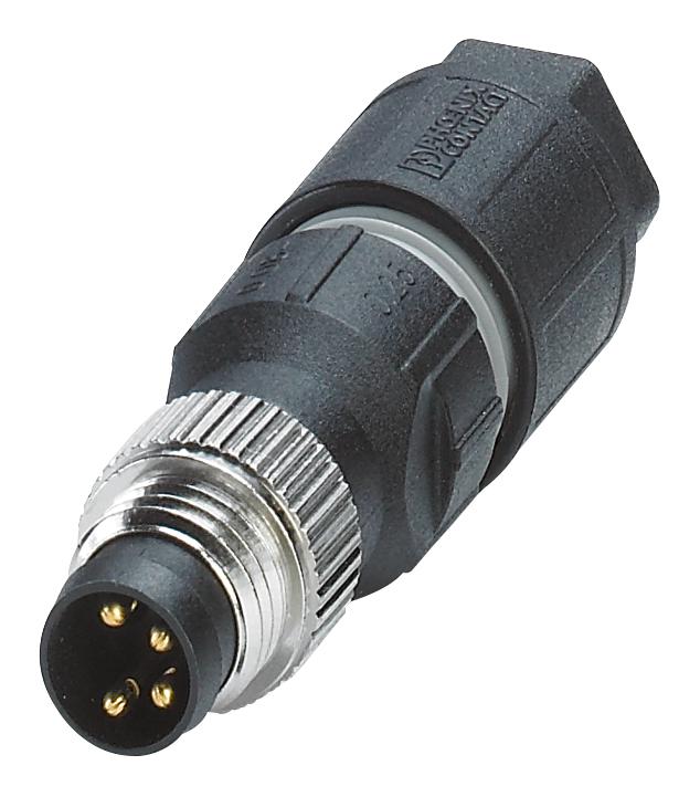 1441011 SENSOR CONNECTOR, M8, PLUG, 4POS PHOENIX CONTACT