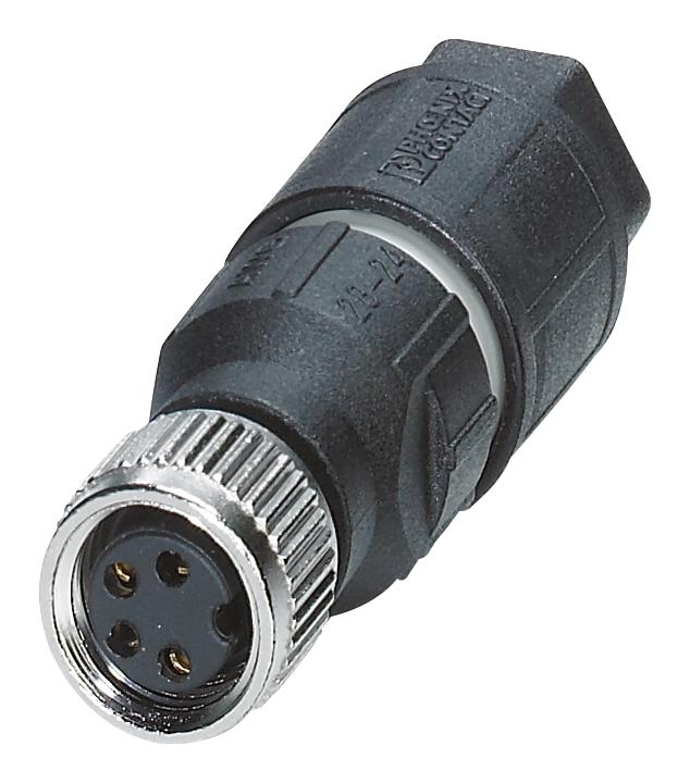 1441079 SENSOR CONNECTOR, M8, RCPT, 4POS PHOENIX CONTACT