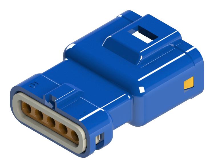 560-005-000-311 PLUG HOUSING, 5POS, PBT, BLUE EDAC