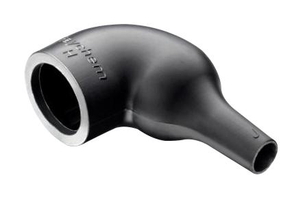 222K152-25L-0 HEAT SHRINK BOOT, R/A LIPPED, 36MM, BLK RAYCHEM - TE CONNECTIVITY