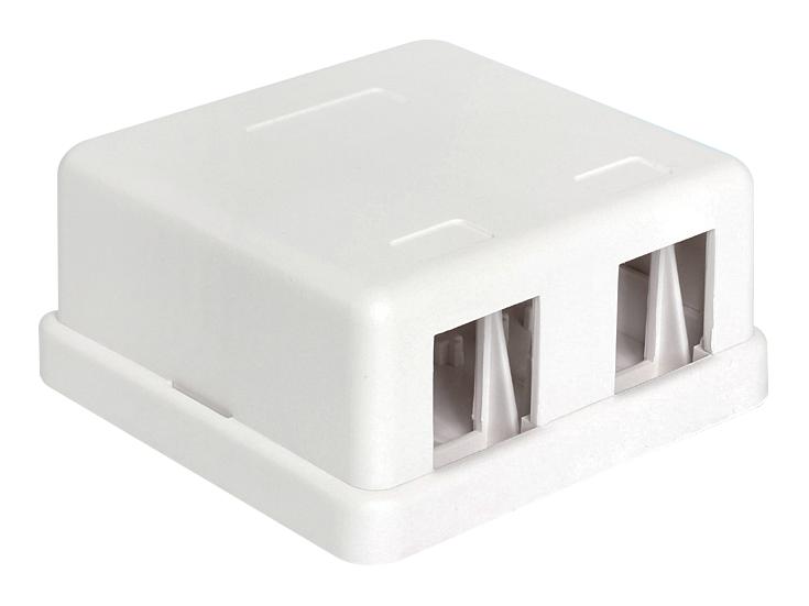 KH2 KEYSTONE HOUSING, 2PORT, ABS, WHT TUK
