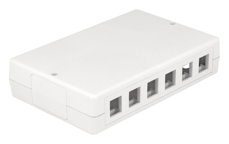 KH12 KEYSTONE HOUSING, 12PORT, ABS, WHT TUK
