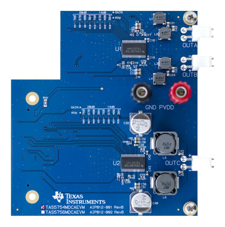 TAS5754MDCAEVM . EVALUATION BOARD, CLOSED LOOP AUDIO AMP TEXAS INSTRUMENTS
