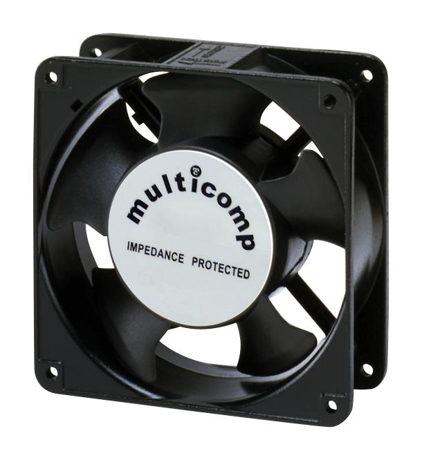 MC19681 AXIAL FAN, 119MM, 240VAC, 105CFM, 48DBA MULTICOMP