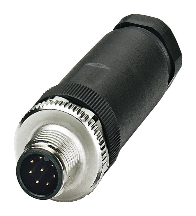 1410666 SENSOR CONNECTOR, M12, PLUG, 8POS PHOENIX CONTACT