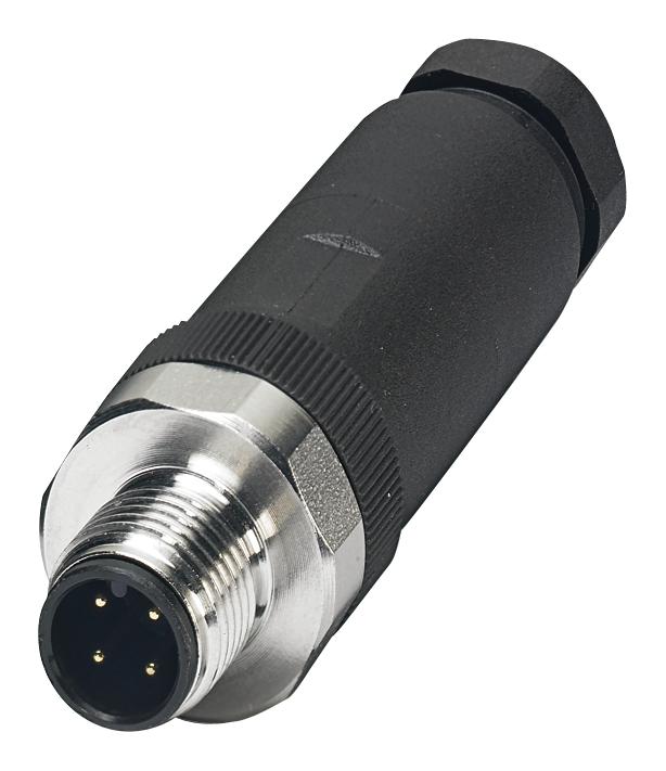 1553174 SENSOR CONNECTOR, M12, PLUG, 4POS PHOENIX CONTACT