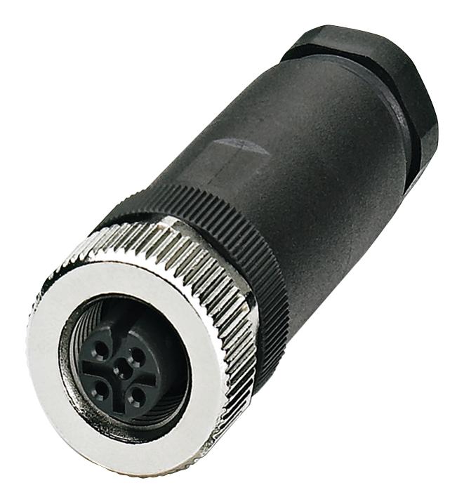 1696439 SENSOR CONNECTOR, M12, RCPT, 4POS PHOENIX CONTACT