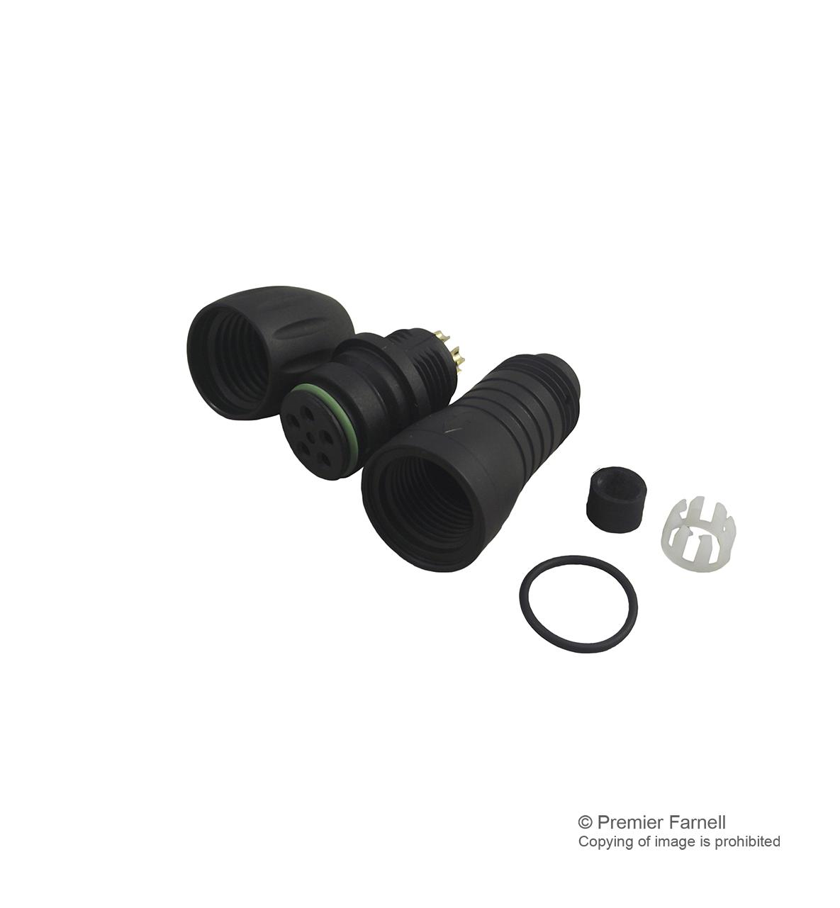 99-9114-03-05 INDUSTRIAL CIRCULAR, PLUG, 5POS, CABLE BINDER