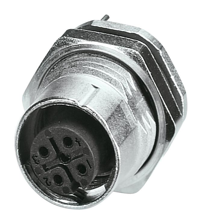 1553019 SENSOR CONNECTOR, M12, RCPT, 5POS PHOENIX CONTACT