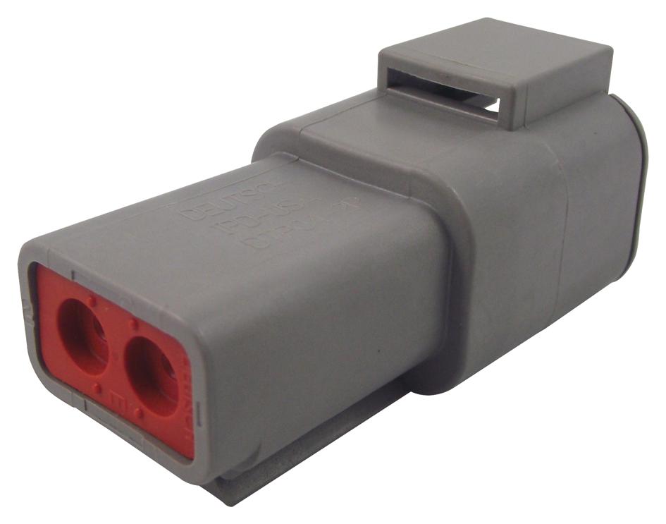 DTP04-2P-C015 AUTOMOTIVE HOUSING, RCPT, 2POS, 25A DEUTSCH - TE CONNECTIVITY