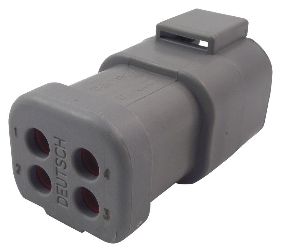 DTP04-4P-E003 AUTOMOTIVE HOUSING, RCPT, 4POS, 25A DEUTSCH - TE CONNECTIVITY