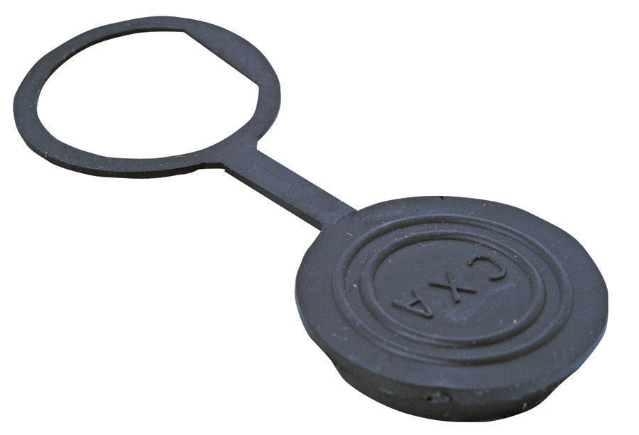 6295 DUST CAP, RUBBER, BLACK, CIRCULAR CONN SWITCHCRAFT/CONXALL