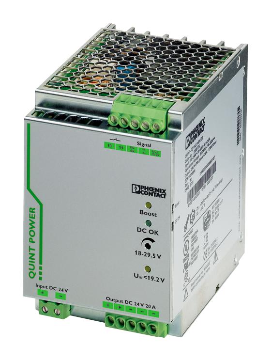 2320102 DC-DC CONVERTER, 24V, 20A PHOENIX CONTACT