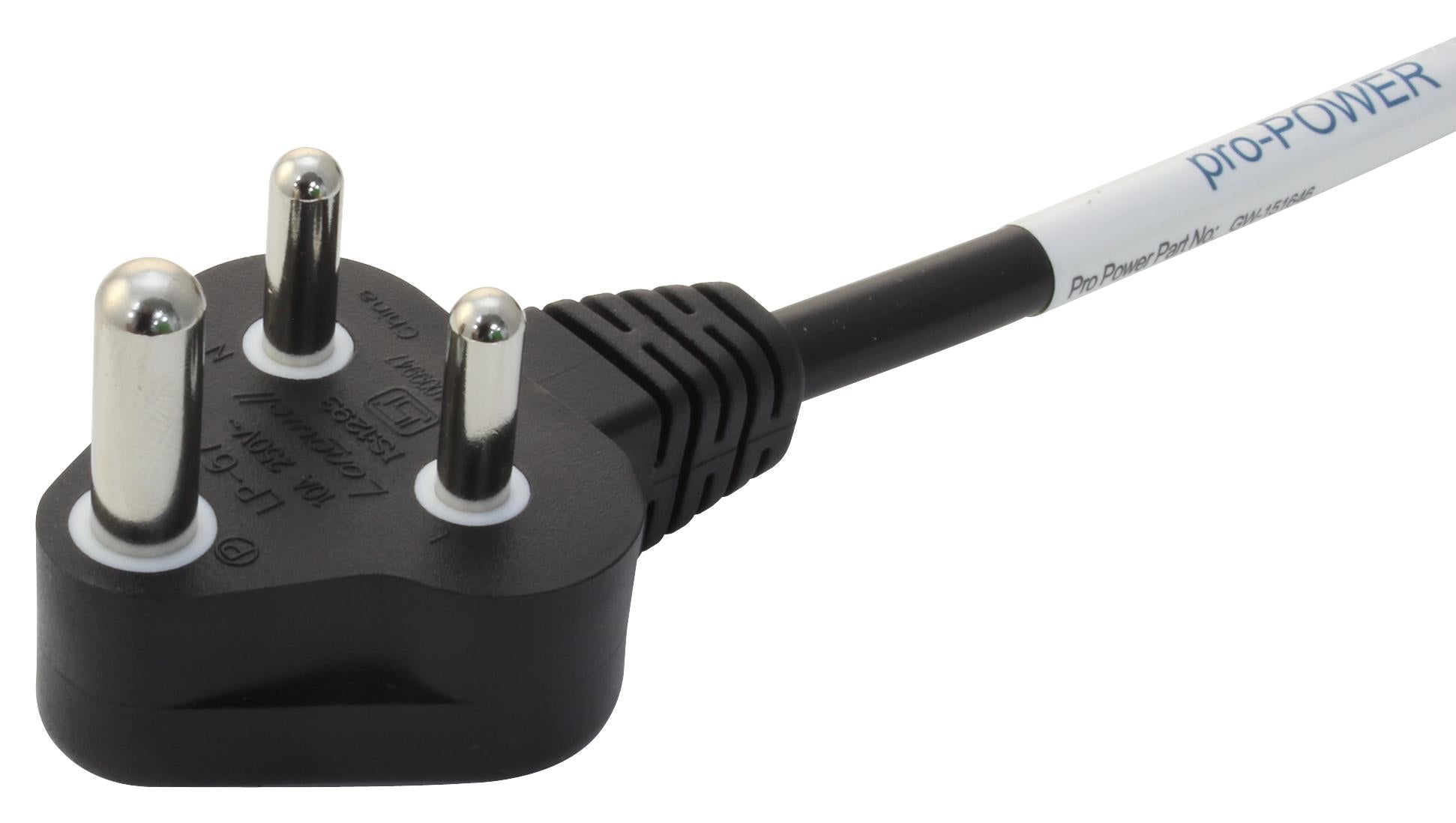 GW-151646 POWER CORD, IND PLUG-IEC C13, 2M, BLK MULTICOMP PRO