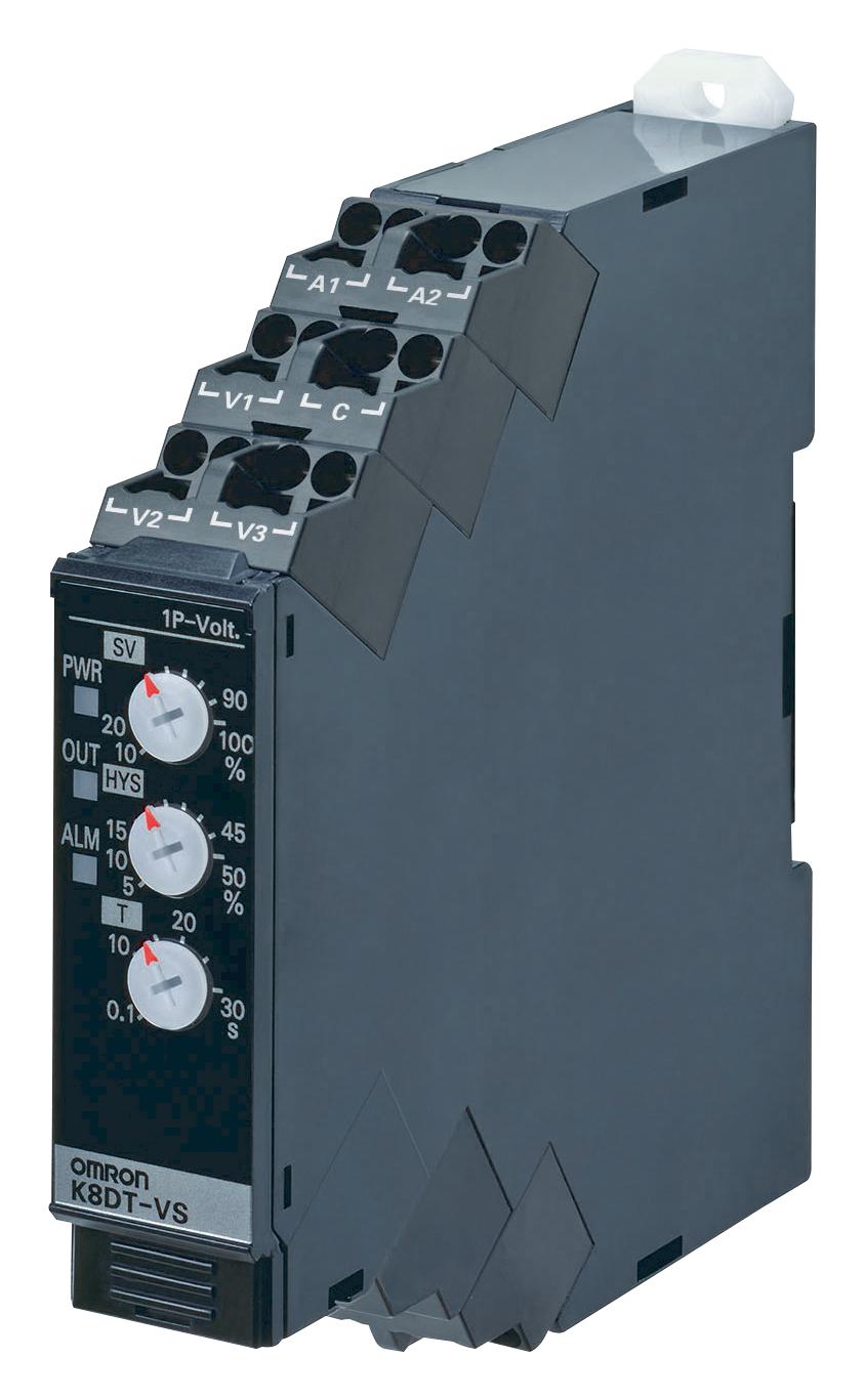 K8DT-VS3TA VOLTAGE MONITORING RLY, SPST, 240V, DIN OMRON