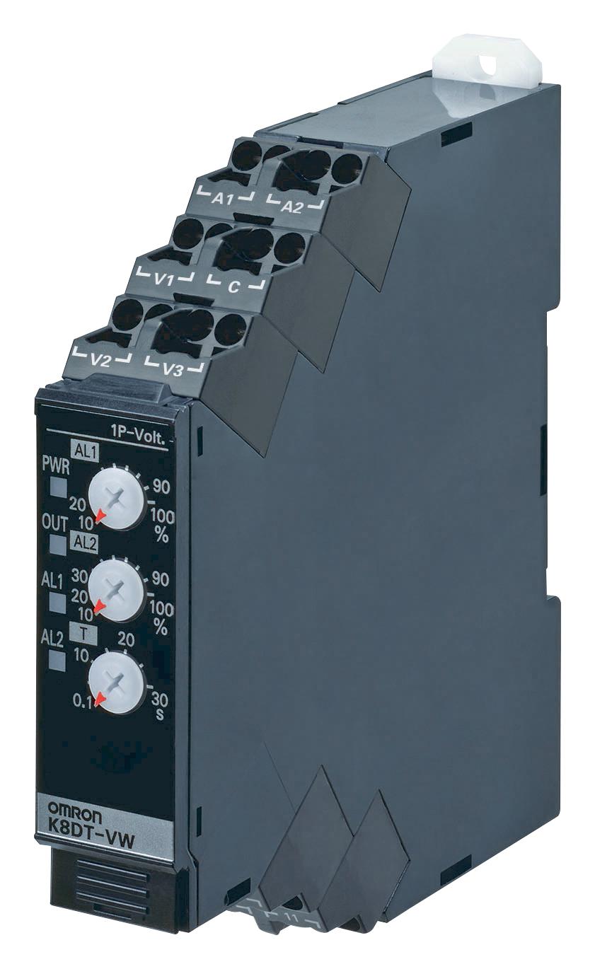 K8DT-VW2TA VOLTAGE MONITORING RLY, SPST, 240V, DIN OMRON