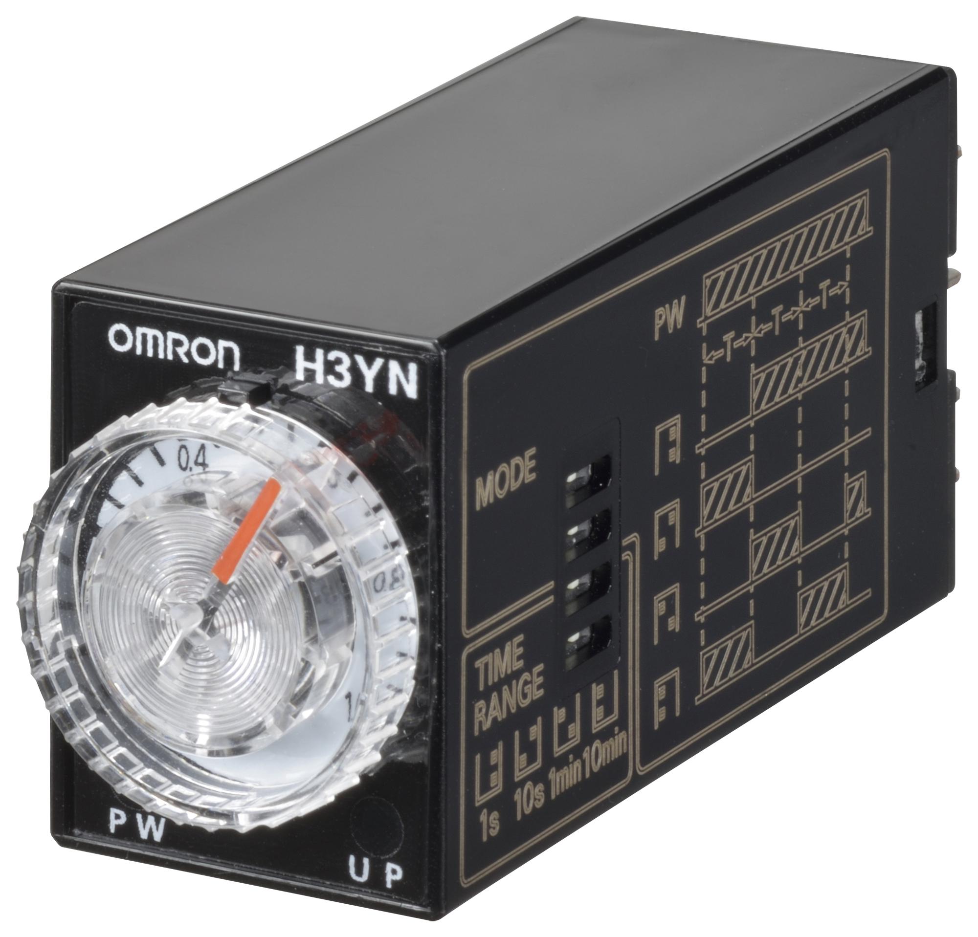 H3YN-4-B AC100-120 MULTIFUNCTION TIMER, 0.1S-10MIN, 4PDT OMRON