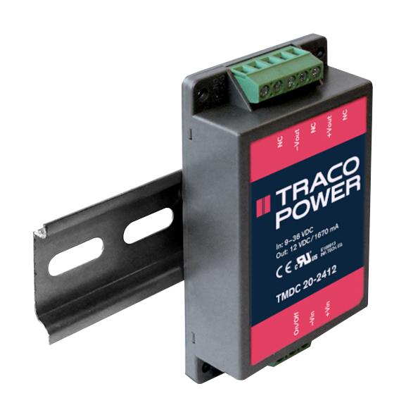 TMDC 20-4811 DC-DC CONVERTER, 5.1V, 4A, 20W TRACO POWER