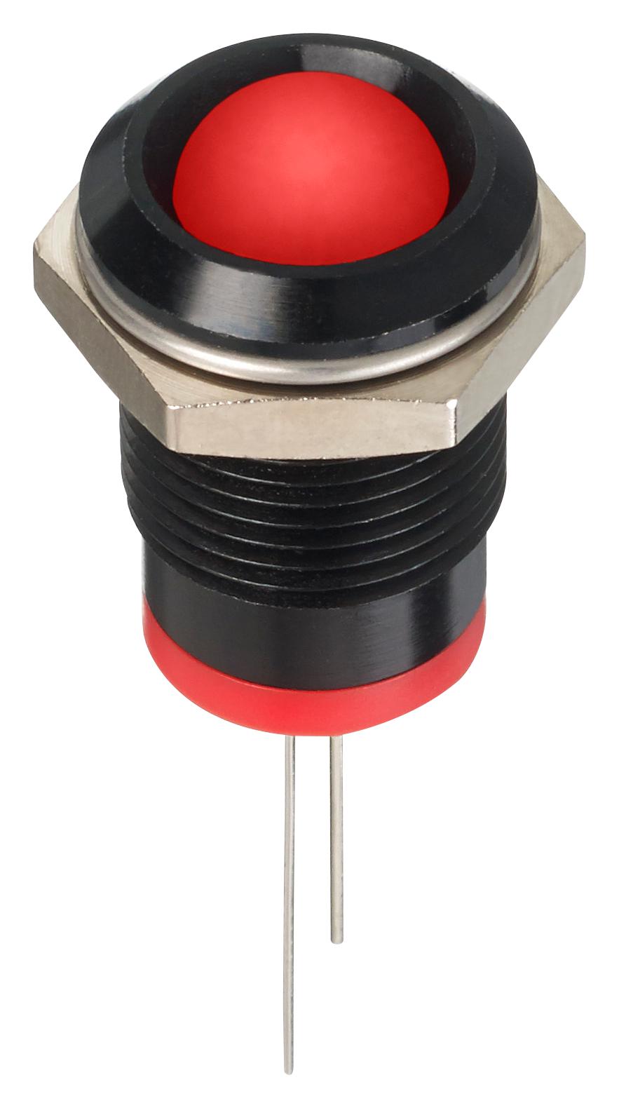 Q14P6BXXR02 LED INDICATOR, PANEL, 14MM, RED, 2V APEM
