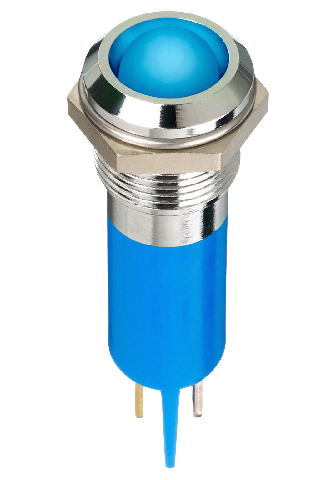 Q12P1CXXB24 LED INDICATOR, PANEL, 12MM, BLUE, 24V APEM