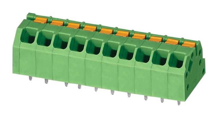 SPTAF 1/ 6-3,5-IL TB, WIRE TO BOARD, 6POS, 24-16AWG, GREEN PHOENIX CONTACT