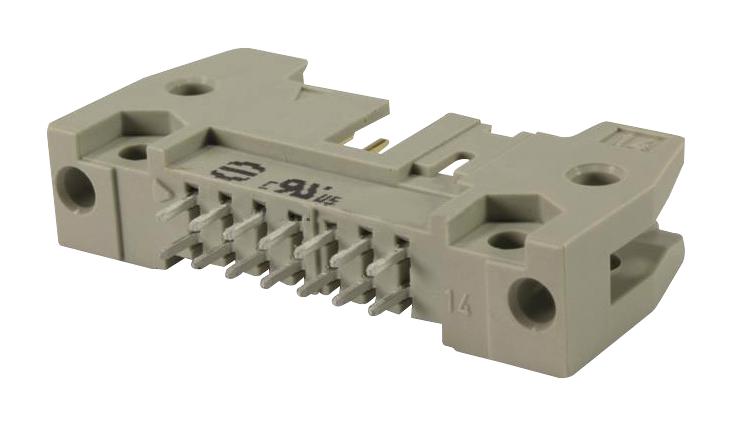 09185206912 CONNECTOR, HEADER, 20POS, 2ROW, 2.54MM HARTING