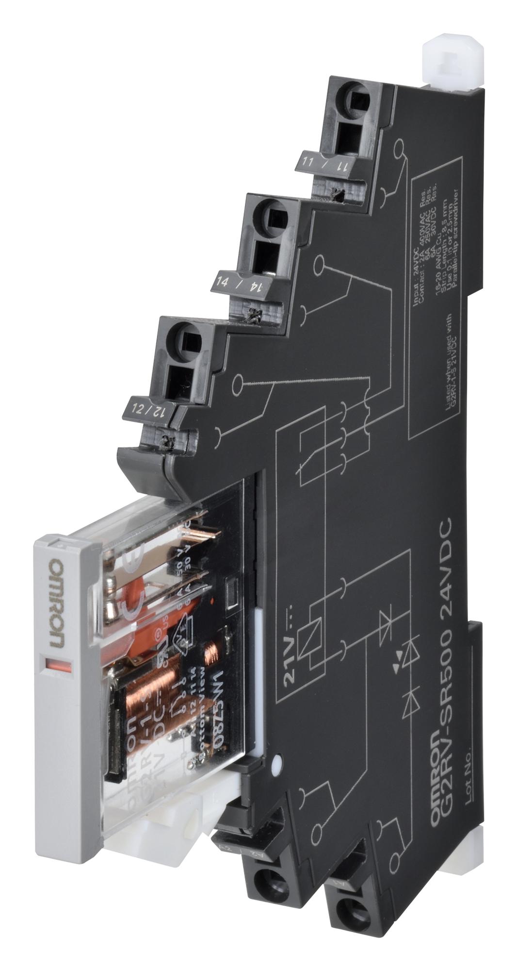 G2RV-SR500 AC110 POWER RELAY, 110VAC, 6A, SPDT, DIN RAIL OMRON