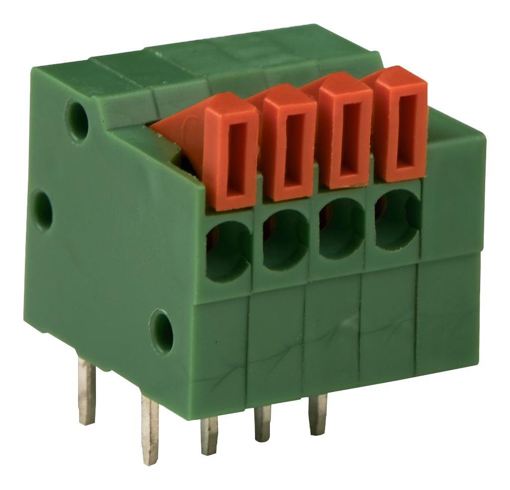 1-2834016-2 TB, WIRE TO BOARD, 2POS, 26-20AWG, GREEN TE CONNECTIVITY