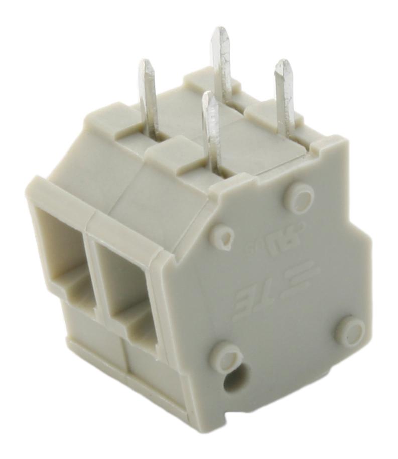 2834098-1 TB, WIRE TO BOARD, 2POS, 28-12AWG, GREY TE CONNECTIVITY