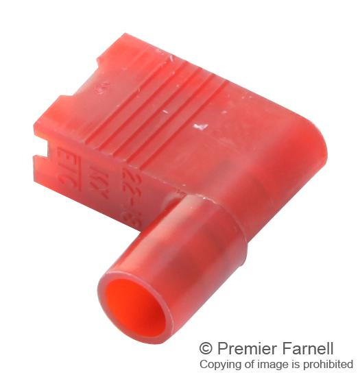 19006-0003 FEMALE DISCONNECT, 6.35MM, 22-18AWG, RED MOLEX