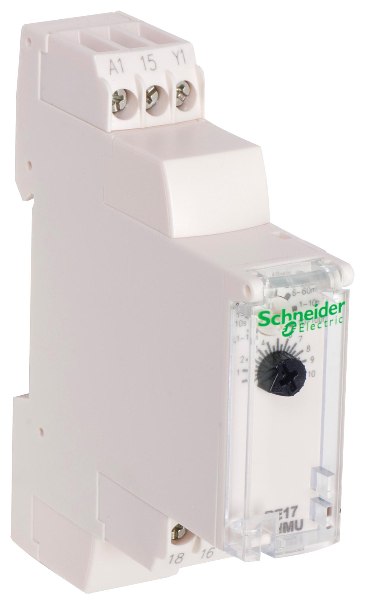 RE17RHMU TIME DELAY RELAY, SPDT, 1S-100HOUR, 24V SCHNEIDER ELECTRIC